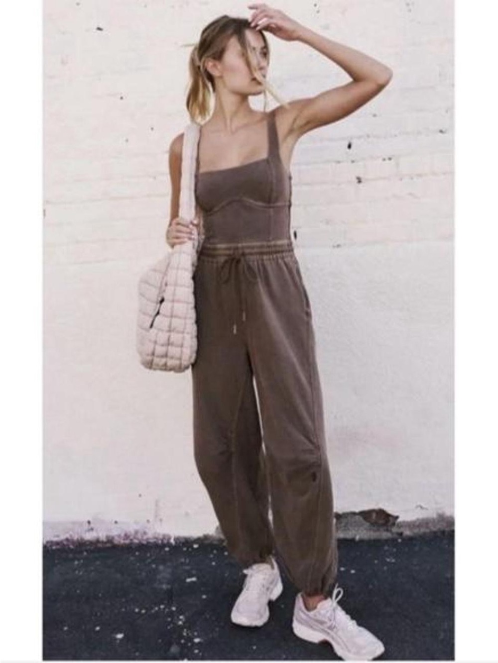 FP Movement by Free People Brown Sleeveless Jumpsuit Romper - Picture 6 of 8